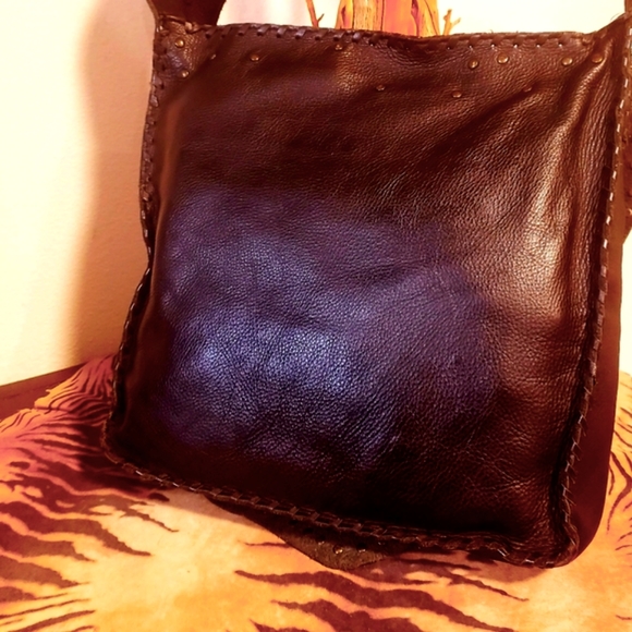 HOUSE OF HARLOW WS BLK Studded LTR Saddlebag-NWOT - Picture 12 of 13